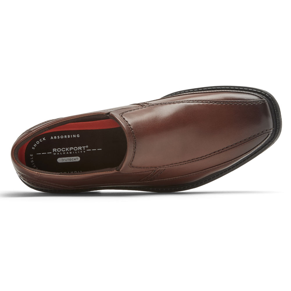 Rockport Slip-On For Mens Brown - Style Leader 2 Bike Toe - OI4986031